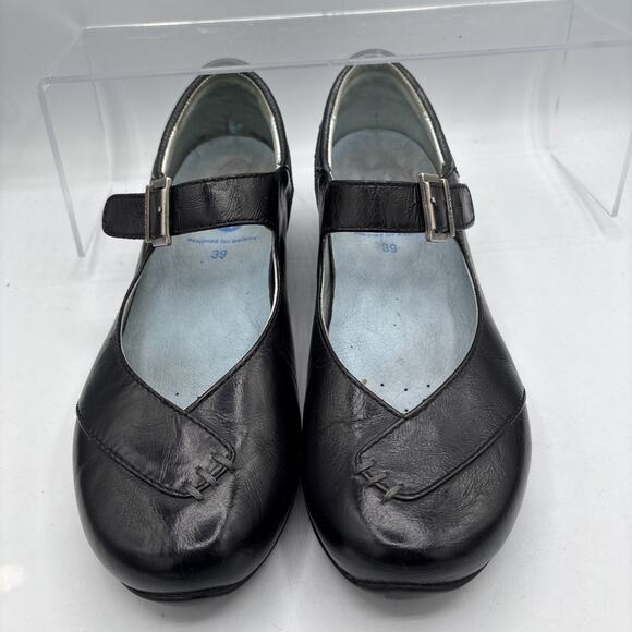Wolky Womens Mary Jane EU39 US8 Black Leather Mid Heel Comfort Walking - Picture 6 of 9